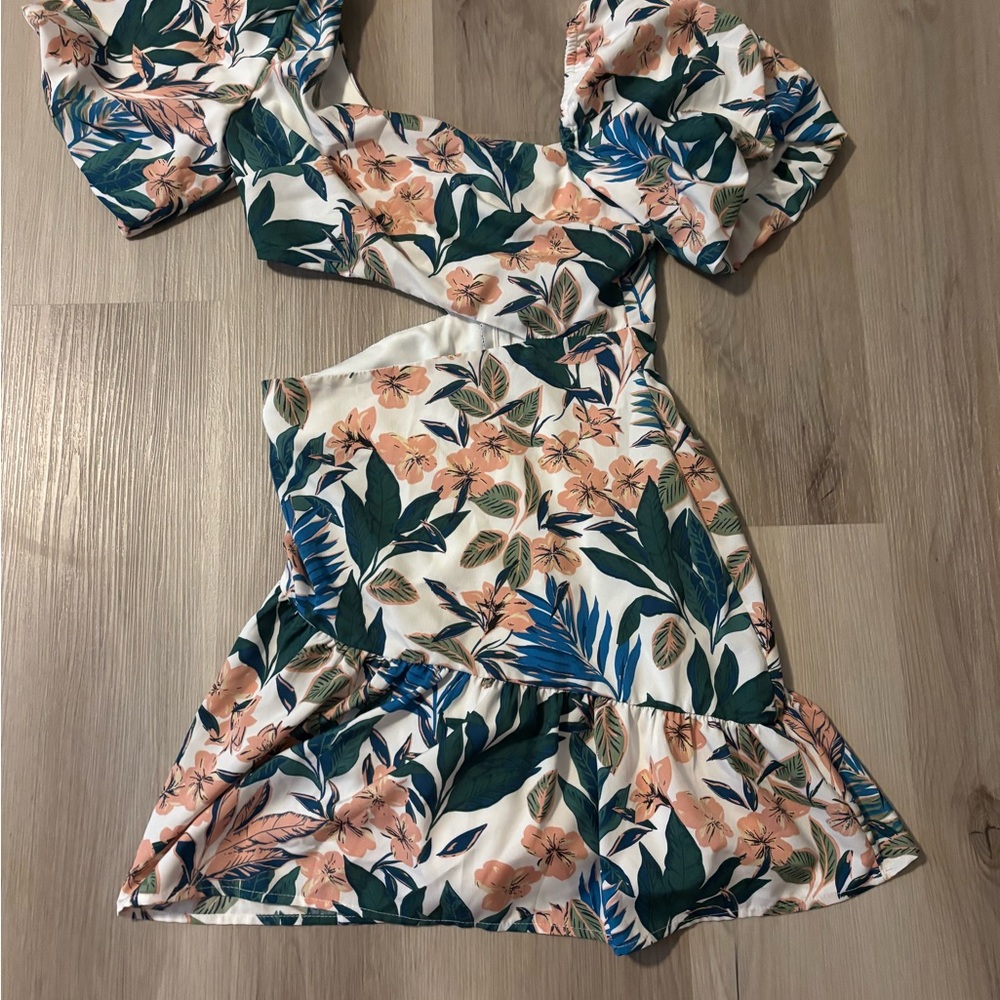 Floral Puff Sleeve Dress